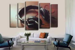 Модульная картина "Наушники"