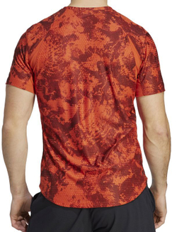 Футболка мужская теннисная Adidas Tennis Paris Heat.Rdy Freelift - preloved red