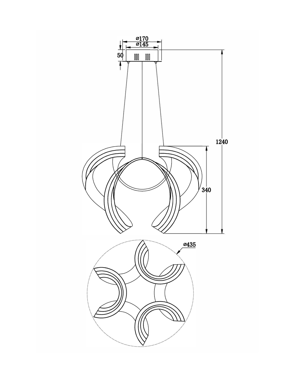 Подвесной светильник Freya FR10024PL-L84W