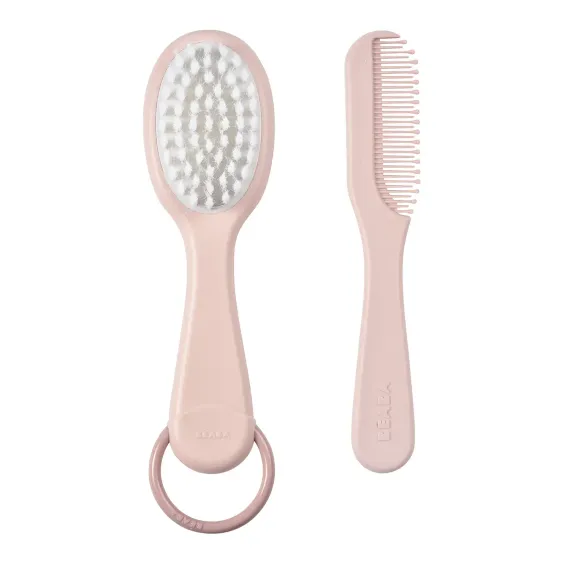 Расческа и щетка Beaba Comb and Brush Old Pink
