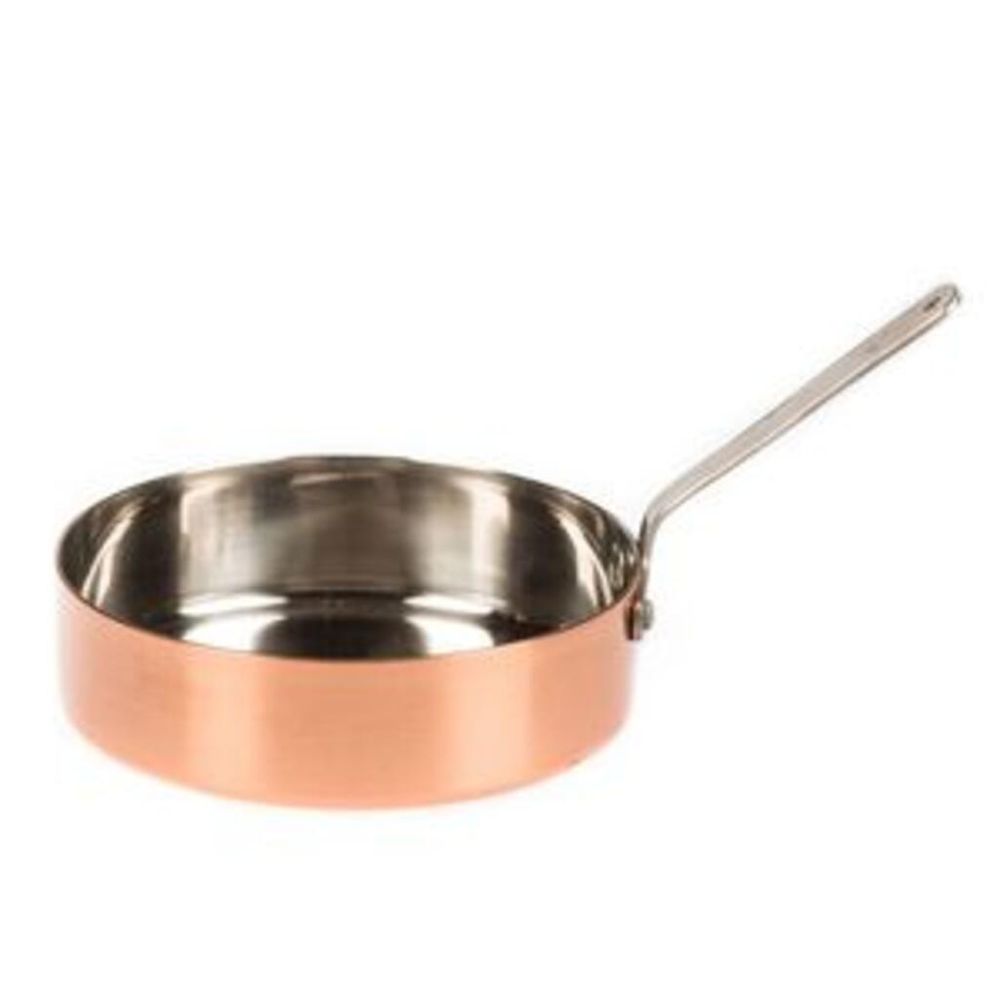 Сковорода для подачи 12 см 300 мл круглая   нерж. цвет медь P.L. Proff Cuisine