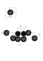 Люстра Freya FR8016PL-08BBS