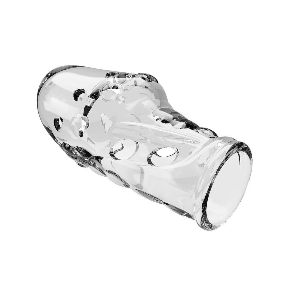 Прозрачная насадка на пенис Booker - 8 см. (Цвет: прозрачный)