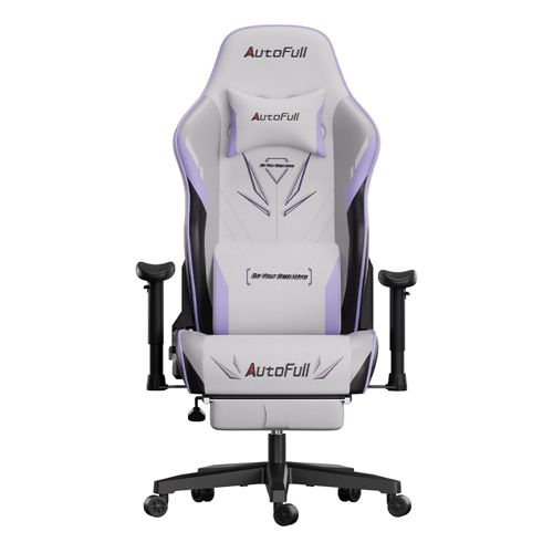 Премиум игровое кресло Autofull серия C3, AFC301WSS, белый, Подставка для ног