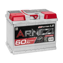 Аккумулятор ARNEZI DIN SMF 60 А/ч прямой L+ 242x175x190 L2 EN 600 А