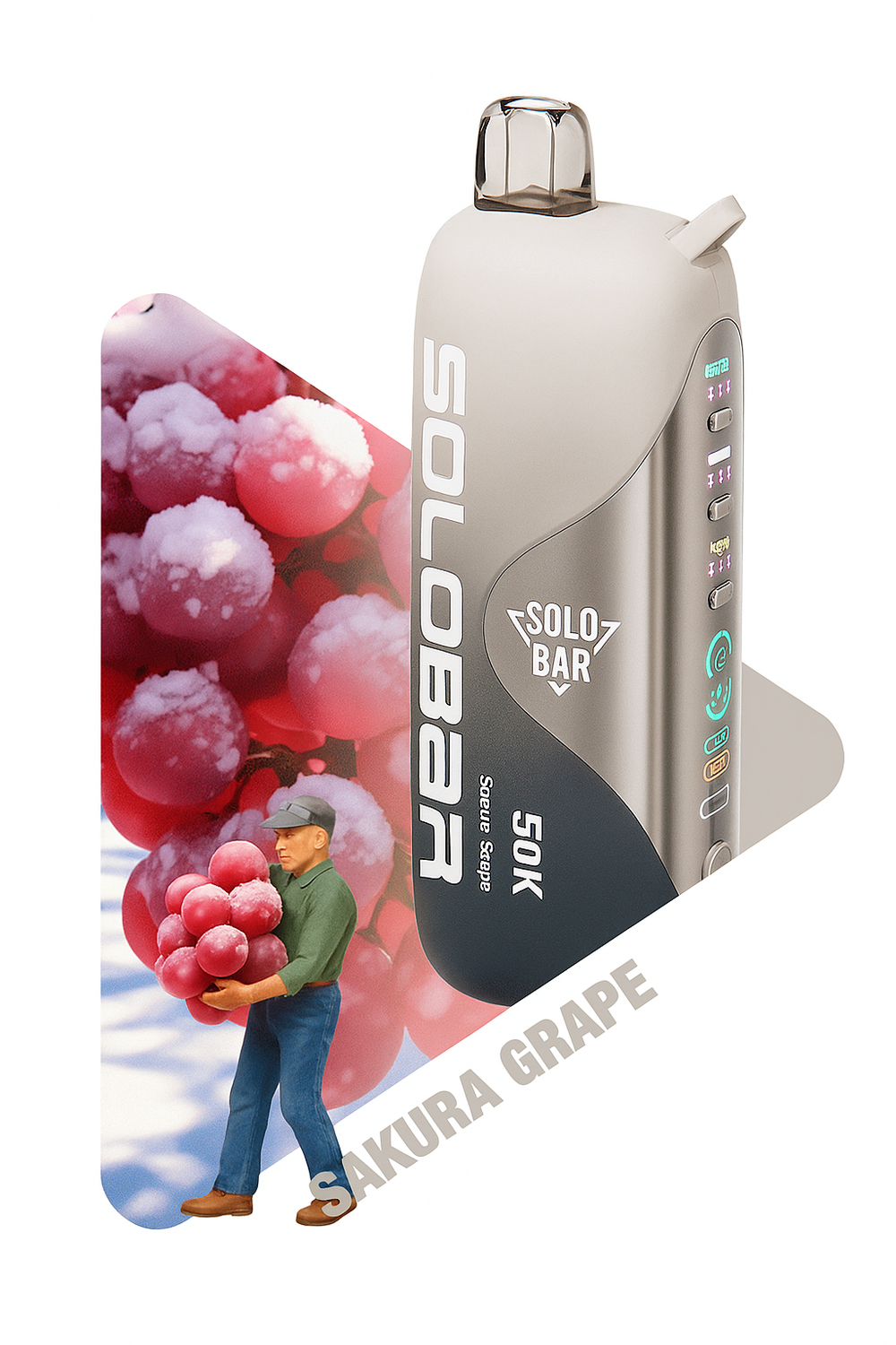 SOLOBAR Vanguard 50000 - Sakura Grape (5% nic)