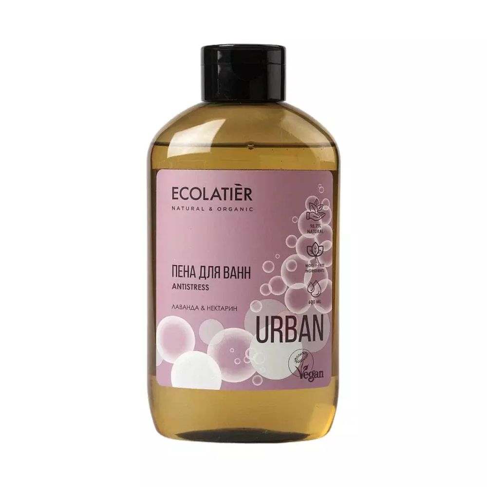 Пена для ванн Лаванда и Нектарин 600 мл (ECOLATIER)