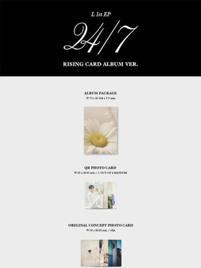 Альбом L (KIM MYUNGSOO) - 247 1st EP Album RISING CARD ALBUM Version
