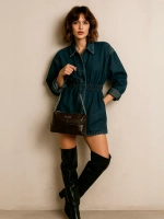 Сумка через плечо маленькая клатч натуральная кожа