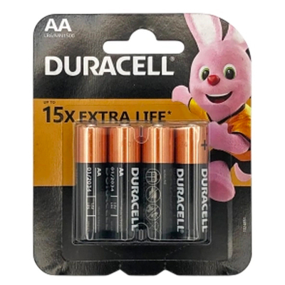 Батарейка DURACELL AA в наборе 4 штук