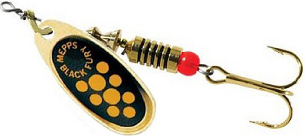 Блесна вращающаяся Mepps BLACK FURY 2, Gold/Yellow