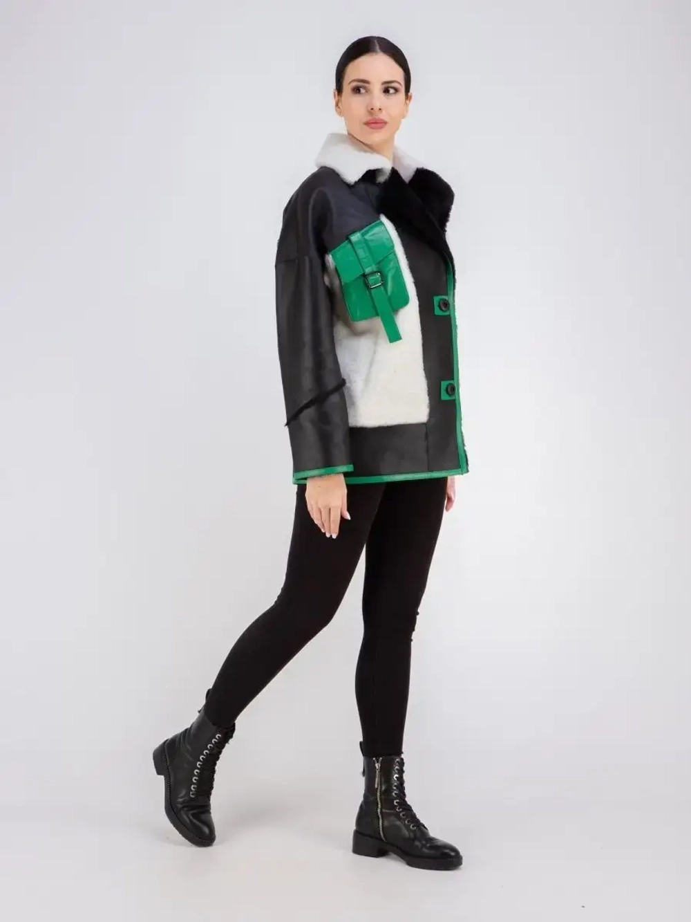 Дубленка женская натуральная оверсайз Турциz