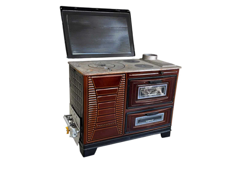 Печь  отопительно-варочная Hosseven 4007 KOVALI. (МАЖИЛИК) (с двумя духовками  c газовой горелкой)