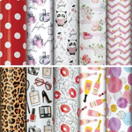 Бумага упаковочная 70x100см. "For Women" 10 дизайнов в ассорт. (Золотая сказка)