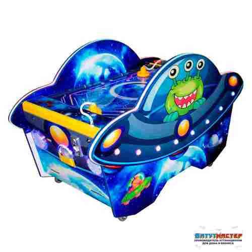 Детский игровой стол аэрохоккей «Пришелец», 150×79×90 см