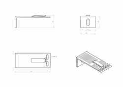RLS-BR-S-12050 Кронштейн малый  RLS  S 120x50