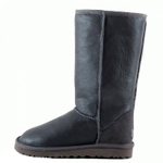Угги Tall Zip Metallic Grey