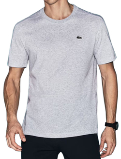 Футболка мужская теннисная Lacoste Men’s SPORT Regular Fit Ultra Dry Performance T-Shirt - grey melange