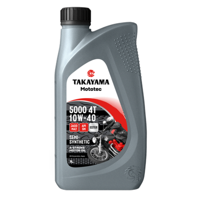 Моторное масло Полусинтетическое Takayama Mototec 5000 4T SAE 10W-40 API SM JASO MA2