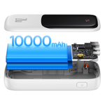Внешний аккумулятор Baseus Qpow Pro Digital Display Fast Charge Power Bank Lightning Edition C+L+U 10000mAh 20W - White