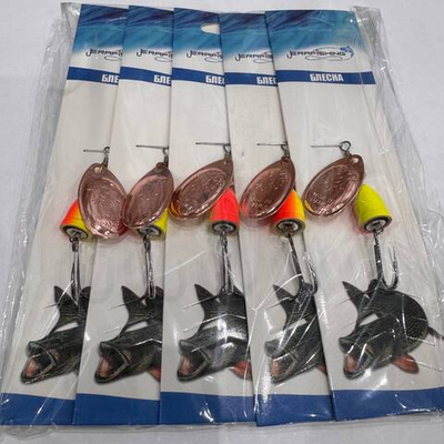 Блесна вращающаяся набор 5 штук №514 . 9 гр