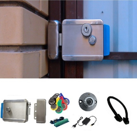 Электромеханический замок на калитку с ключами Touch Memory