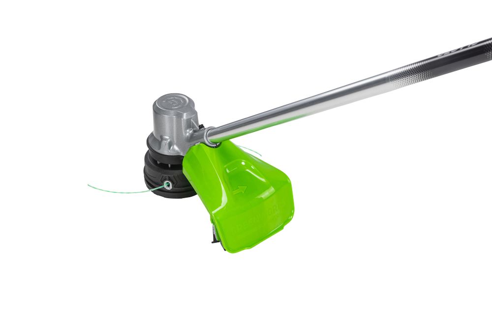 Аккумуляторный триммер Greenworks GD82LTK2, 82v, 40 см, (2110607UA), с аккумулятором 2.5 А·ч и зарядным устройством