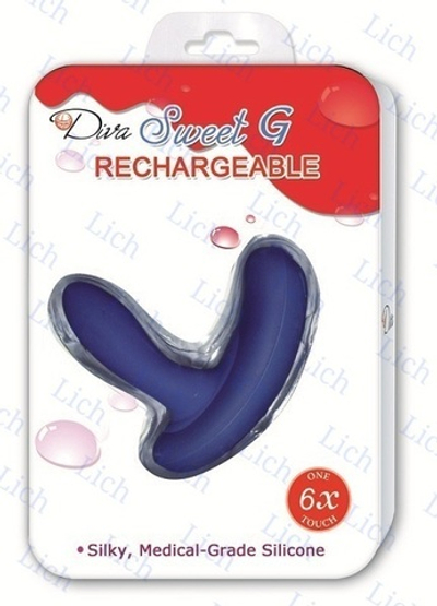 Синий стимулятор для G- точки с 6 режимами вибрации