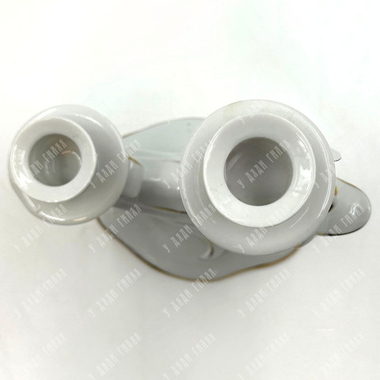 Фарфоровый подсвечник на 2 свечи. Carl Scheidig Porzellanfabrik in Gräfenthal. До 1935 г.