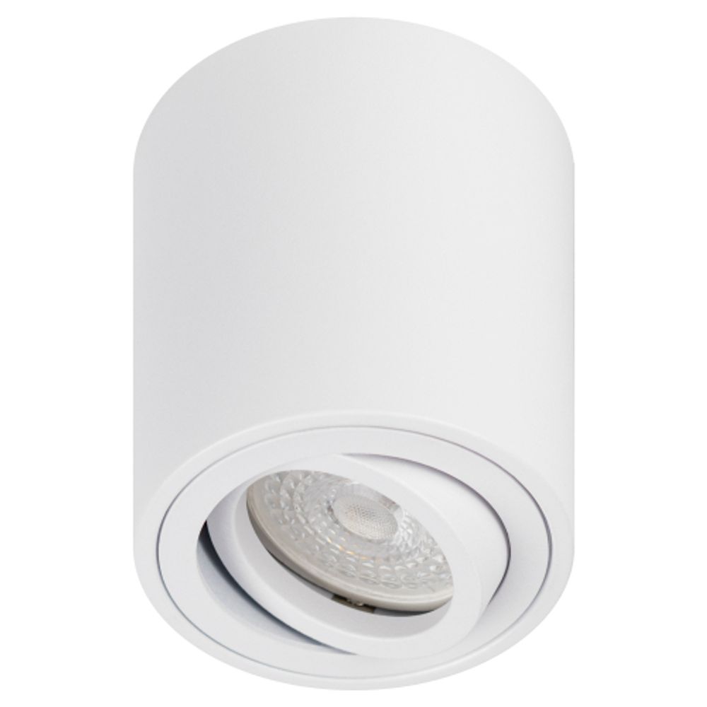 Светильник настенно-потолочный спот ЭРА OL21 WH MR16/GU10, белый, поворотный | Накладные светильники