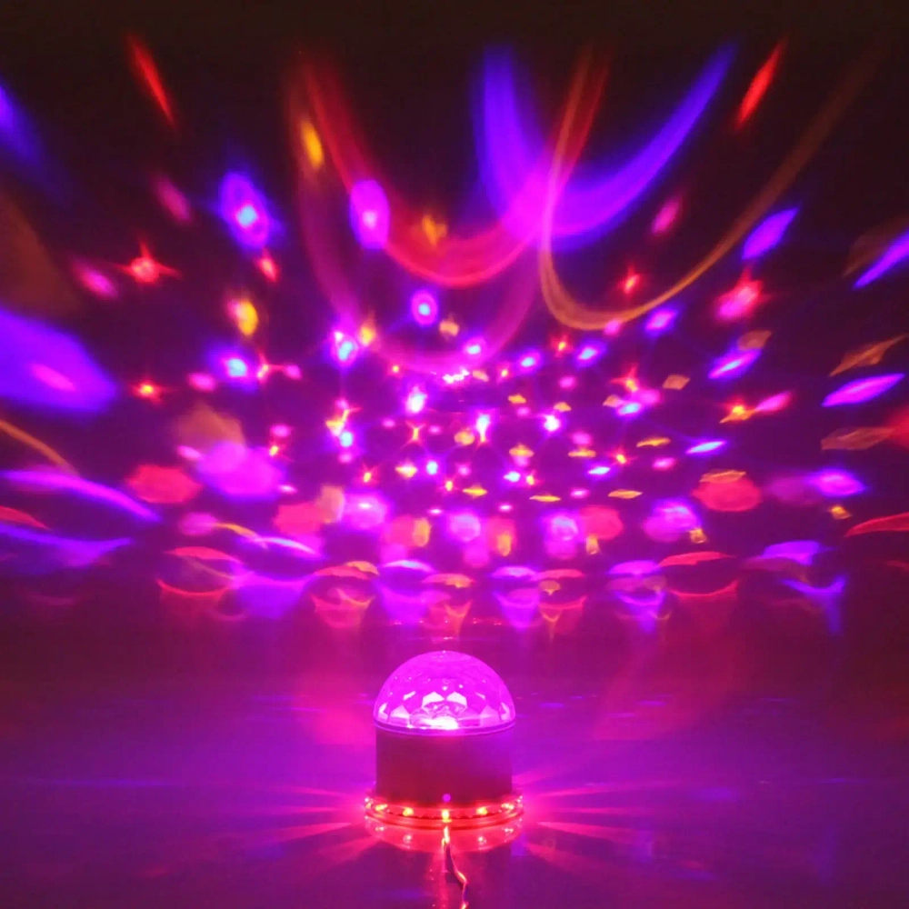 Диско-шар светодиодный «Калейдоскоп», RGB (красный, зеленый, синий) Bluetooth (220V)