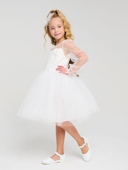 Пышное платье Уэнсдэй Аддамс (Wednesday Addams) в горох