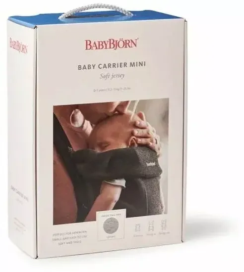 Эргорюкзак Baby Bjorn Mini 3D Jersey, Dark gray
