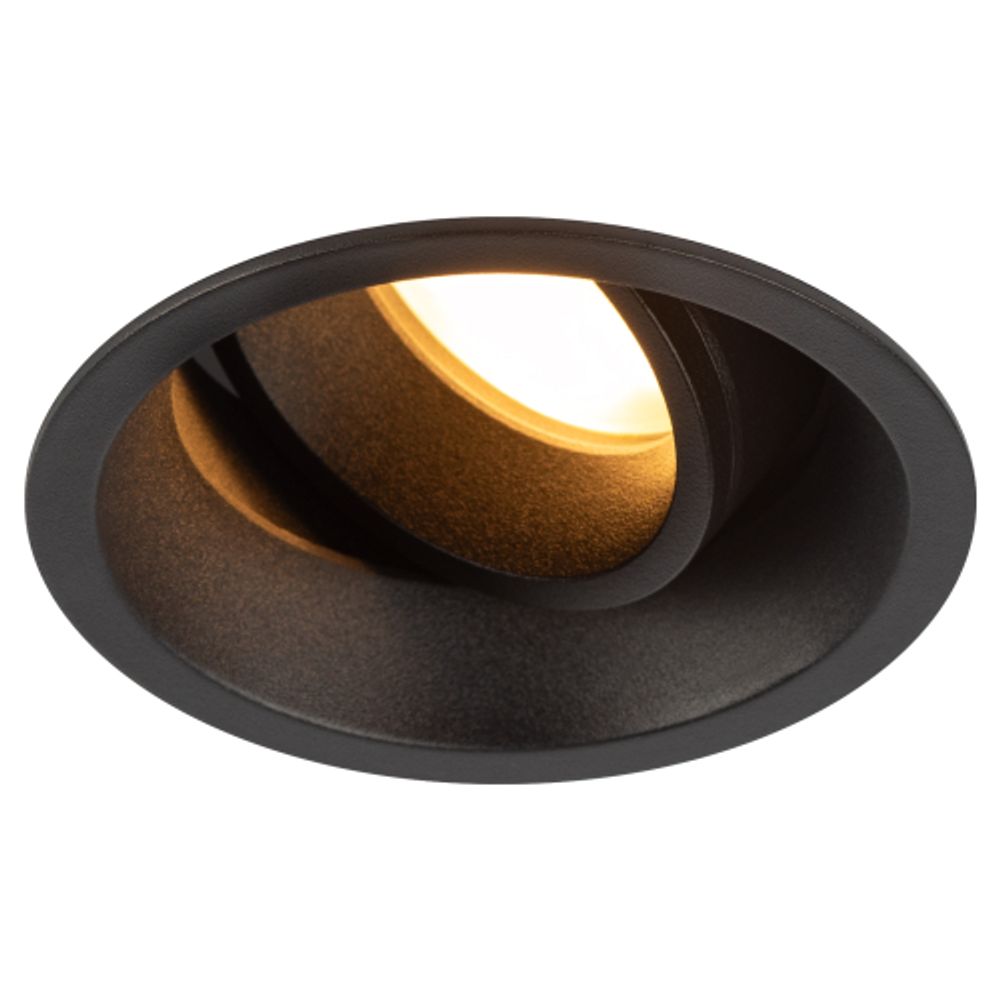 Светильник встраиваемый алюминиевый ЭРА KL98 BK под лампу MR16 GU5.3 черный | Алюминиевые встраиваемые светильники