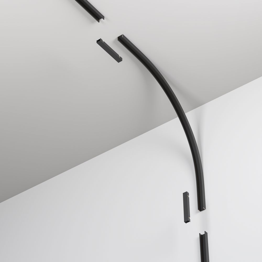 Коннектор радиусный внутренний R300 Maytoni   TRA172ICL-R300-11B