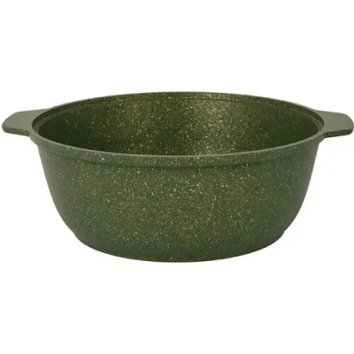 Кастрюля-жаровня 4л «Trendy style»(malachite) со стеклянной крышкой ж41tsml