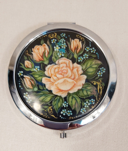 Ручное зеркало "Розы" с ручной росписью