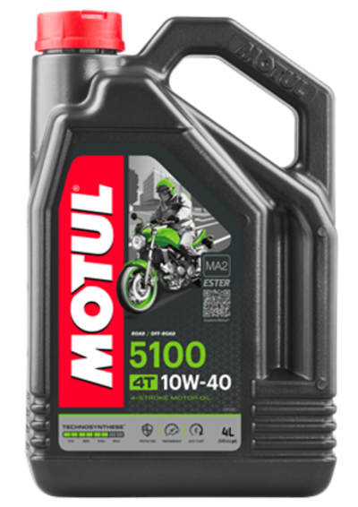 Моторное масло синтетическое MOTUL 5100 4T 10W40, 4л