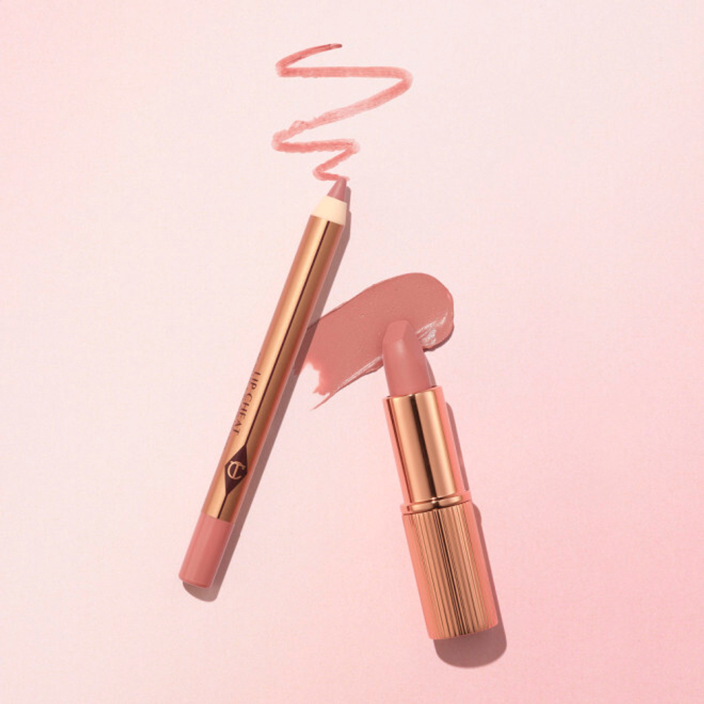 Charlotte Tilbury Mini Lipstick & Liner Set - Pillow Talk Fair