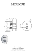 Смеситель для душа Migliore Sirius 28185 хром