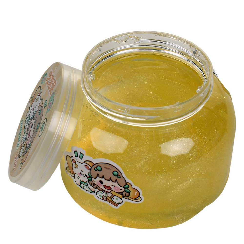 Лизун в банке с кристалами 150 г 4 цвета микс, банка с-30780