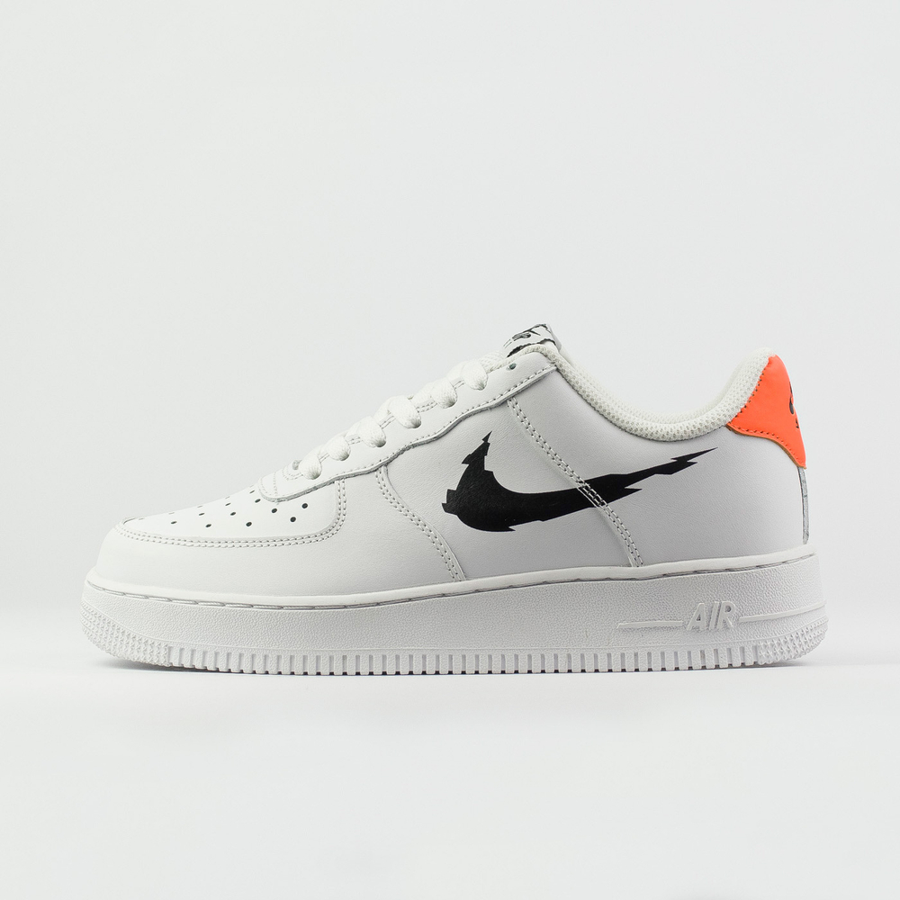 Кроссовки Nike Air Force 1 Low White / Black / Orange