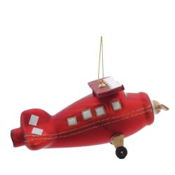 GAEM Украшение новогоднее "Самолет", L12 W8 H5,5 см