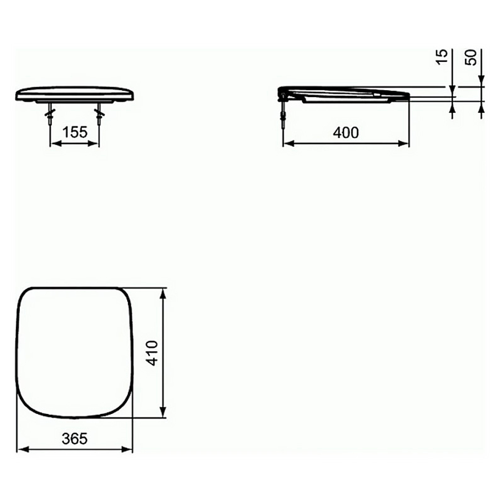 Унитаз-компакт (чаша) Ideal Standart ESEDRA напольный, короткая проекция, глубокий смыв, в комплекте сиденье "Микролифт" (T282001+T318301)