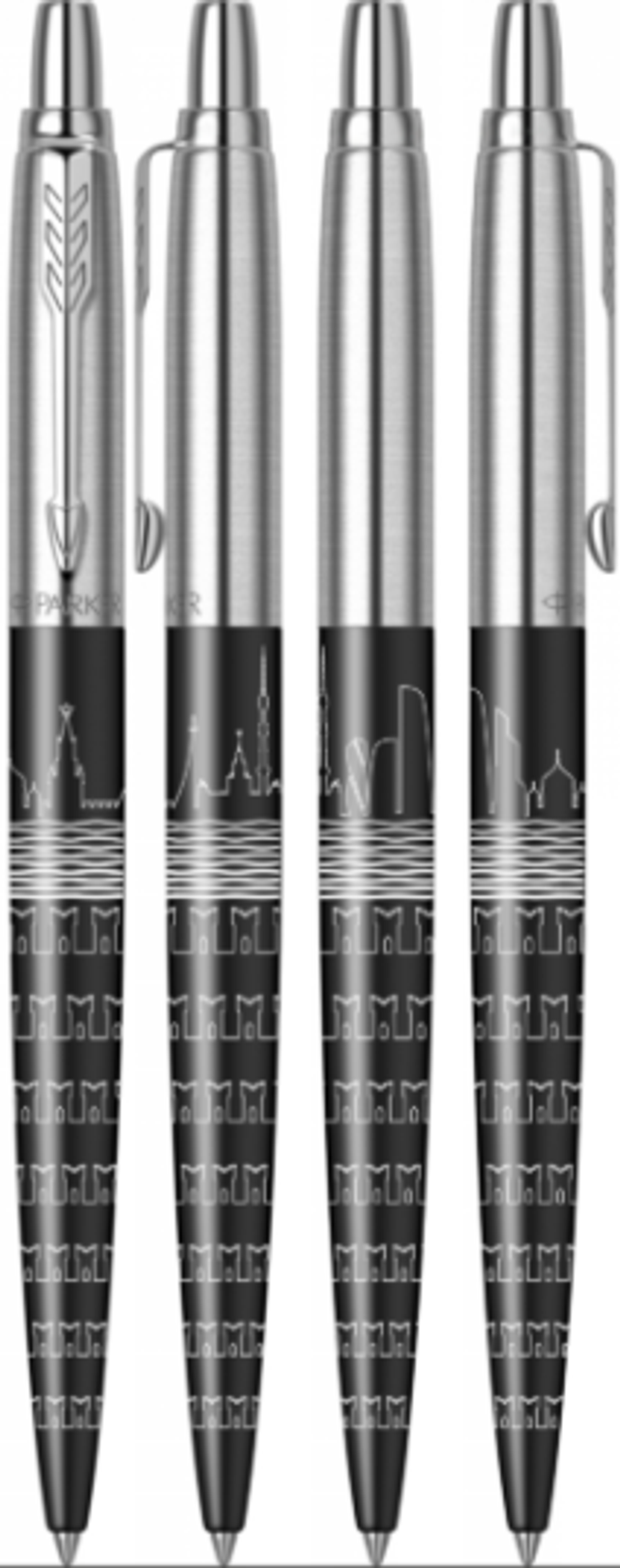 Parker Jotter Moscow Black CT, шариковая ручка, M, подарочная упаковка