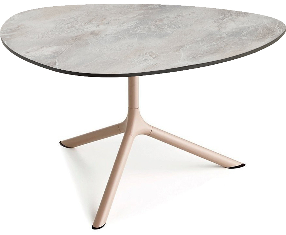 Столик ламинированный кофейный Scab Design Tripe Maxi, тортора, каменный