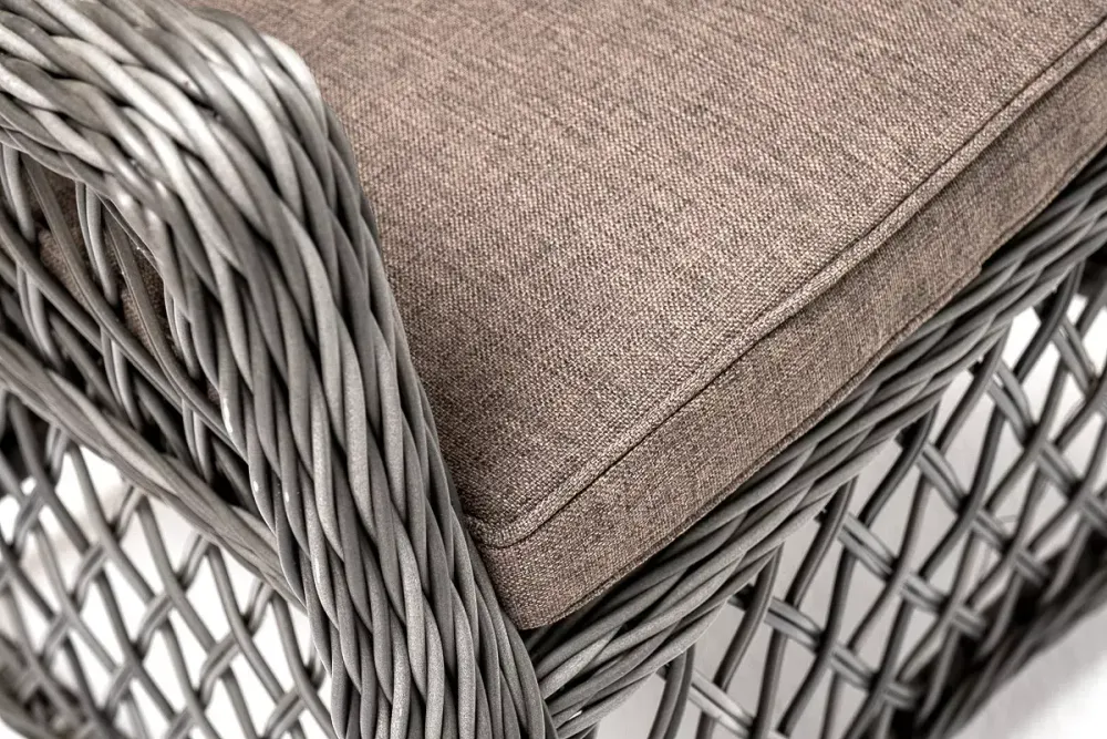 "Эспрессо-80 L" обеденная группа плетеная, цвет графит