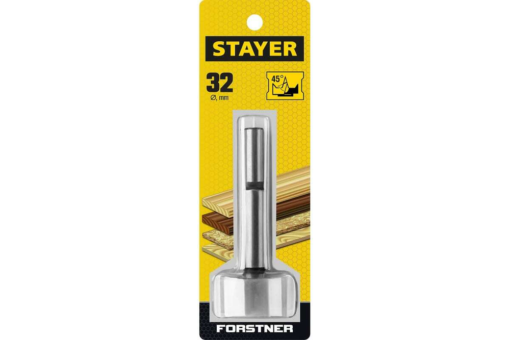Сверло Форстнера STAYER Forstner по дереву 32 мм 29985-32_z01