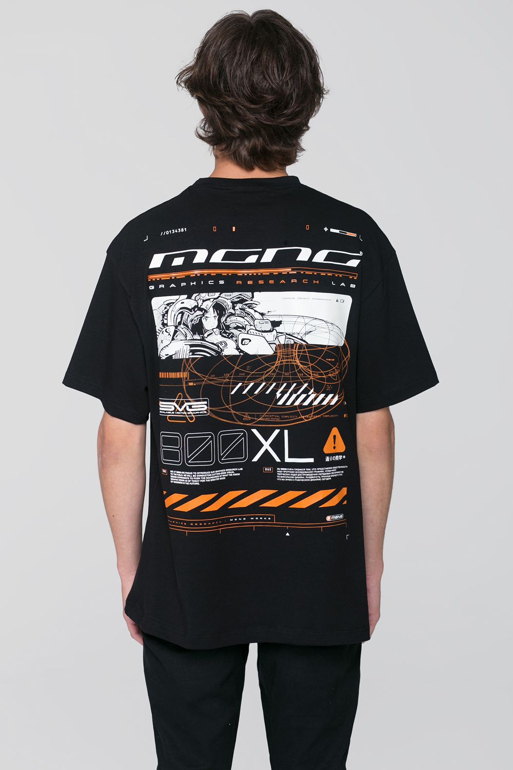 Футболка MGNG Orange SVG800XL Черная