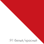Угловой поворотный стол ДОМУС СТР08 белый/красный (левый), 135х50 см